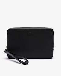 Trousse zippée Chantaco en cuir piqué