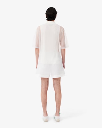 Short popeline D&eacute;fil&eacute;