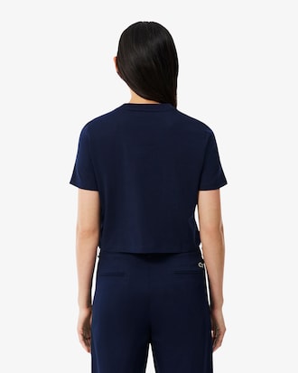 T-shirt coton avec badge relaxed fit