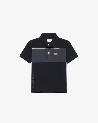 Polo Petit Piqu&eacute; color-block