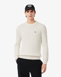 Pull torsadée coton