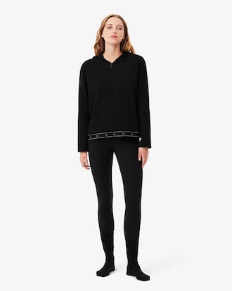 Sweatshirt d'intérieur zippé à capuche