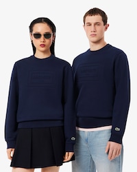 Sweatshirt molleton marquage emboss&eacute;