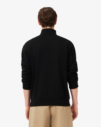 Sweatshirt col zipp&eacute; molleton