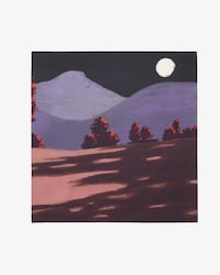 Foulard imprimé paysage