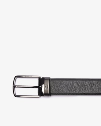 Coffret ceinture en cuir et 2 boucles