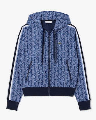 Sweatshirt &agrave; capuche jacquard monogramme
