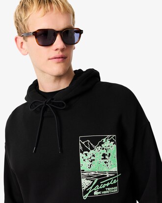 Sweatshirt &agrave; capuche molleton imprim&eacute;