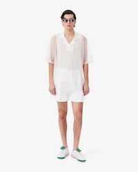 Short popeline D&eacute;fil&eacute;