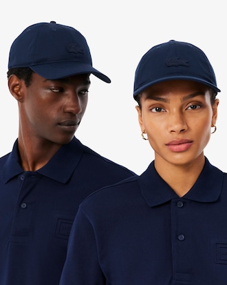 Casquette badge twill de coton