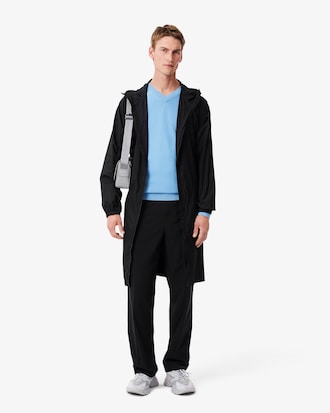 Pull coton uni col V