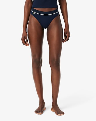 String coton côtelé crocodile brodé