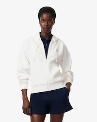 Sweatshirt &agrave; capuche zipp&eacute; en Piqu&eacute;