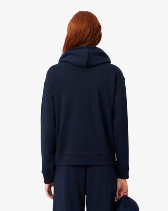 Sweatshirt &agrave; capuche en molleton badge