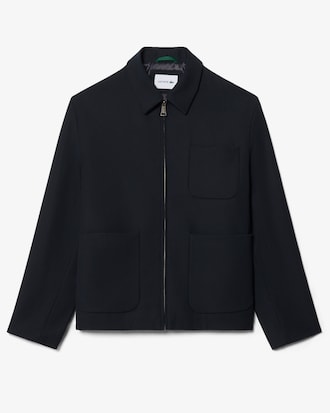 Veste twill de laine m&eacute;lang&eacute;e