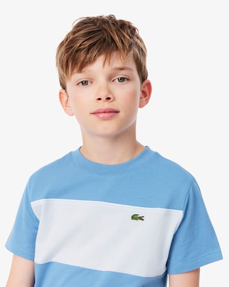 T-shirt color-block coton graphique
