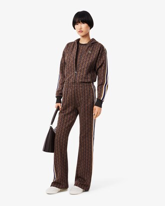 Pantalon de surv&ecirc;tement flare monogramme