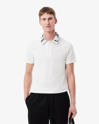 Polo slim fit marquage jacquard