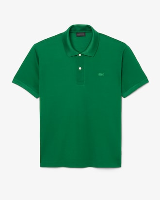 Polo classic fit Piqu&eacute; soie D&eacute;fil&eacute;