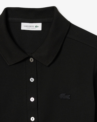 Polo L.12.D slim fit en mini Piqu&eacute; stretch
