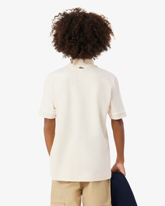 Polo interlock avec badge Lacoste