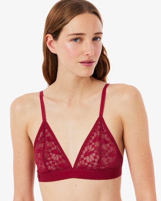 Brassi&egrave;re triangle dentelle sigl&eacute;e