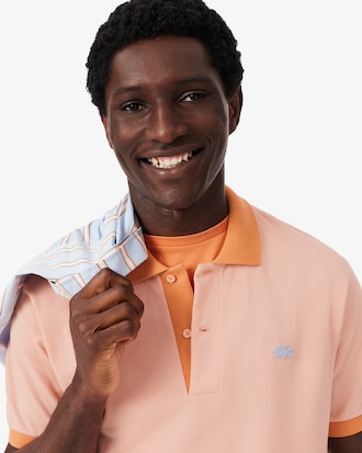 Polo classic fit c&ocirc;tes contrastantes