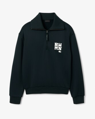 Sweatshirt col montant zippé badge Défilé