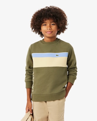 Sweatshirt molleton color-block