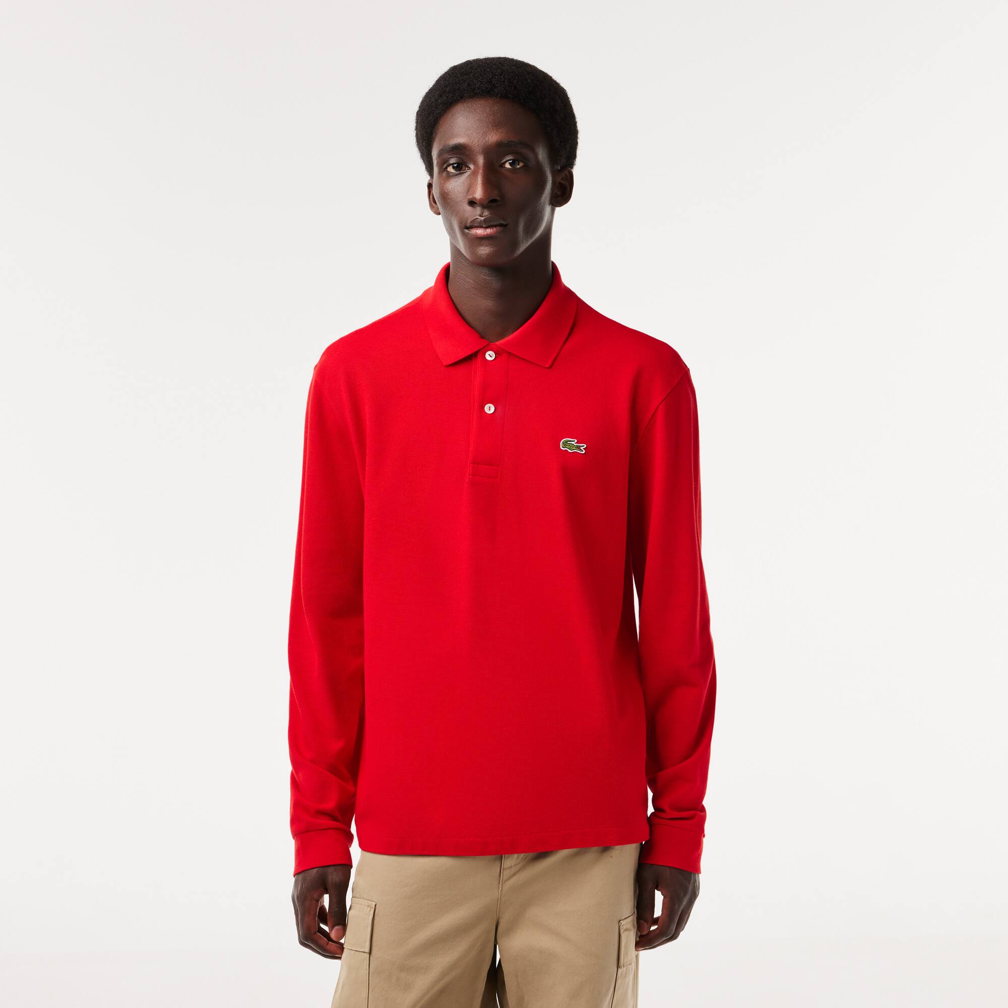 polos manches longues lacoste