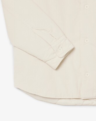 Surchemise oversize velours c&ocirc;tel&eacute;