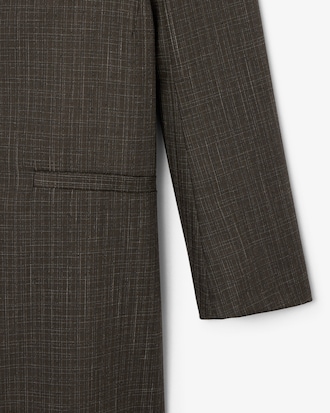 Trench-coat laine col cache-c&oelig;ur D&eacute;fil&eacute;