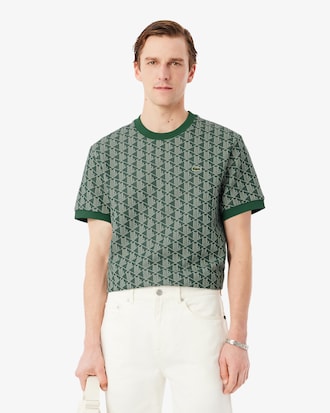 T-shirt jacquard monogramme