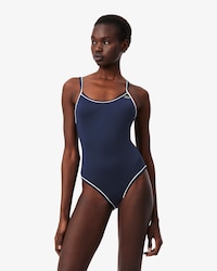 Maillot de bain une pi&egrave;ce avec liser&eacute;s