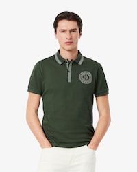 Polo L.12.12 regular fit badge imprimé