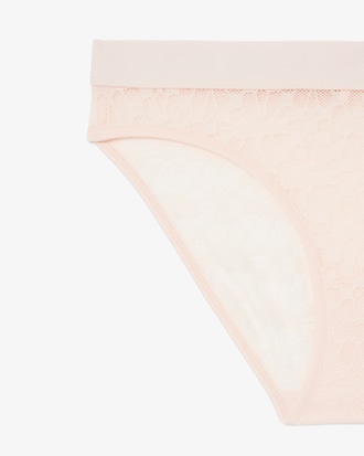 Culotte en dentelle ceinture sigl&eacute;e