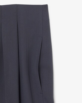 Pantalon tailleur jacquard straight fit D&eacute;fil&eacute;