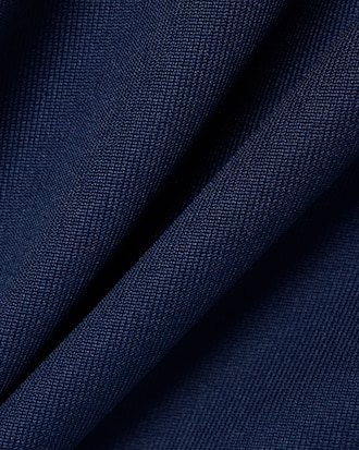 Sweatshirt col polo molleton brod&eacute;