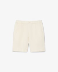 Short regular fit twill de lin m&eacute;lang&eacute;