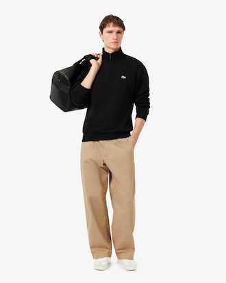 Sweatshirt col zipp&eacute; molleton