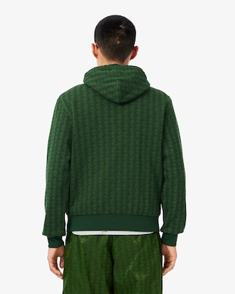 Sweatshirt &agrave; capuche molleton monogramme