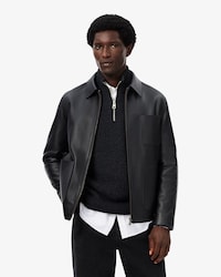 Veste courte en cuir