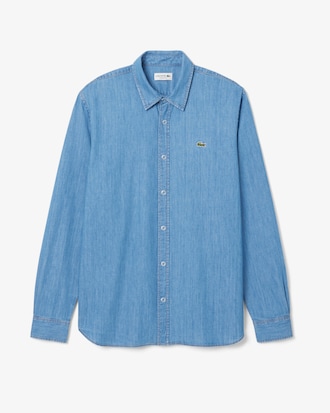 Chemise regular fit denim l&eacute;ger