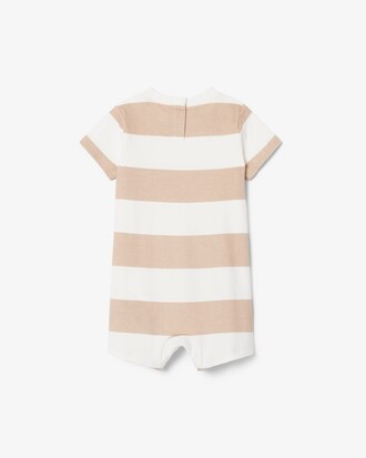 Combinaison layette b&eacute;b&eacute; interlock ray&eacute;e