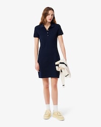 Robe polo slim fit en mini Piqué stretch