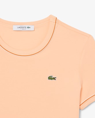 T-shirt jersey liser&eacute;s contrastants