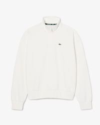 Sweatshirt col montant zipp&eacute; en Piqu&eacute;