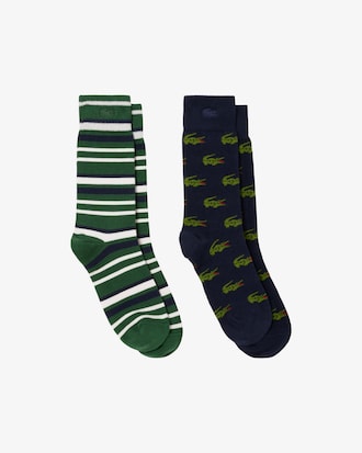 Lot de 2 paires de chaussettes jacquard