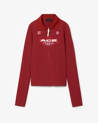 Polo zipp&eacute; stretch imprim&eacute; tight fit D&eacute;fil&eacute;