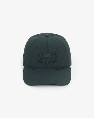 Casquette laine m&eacute;lang&eacute;e brod&eacute;e